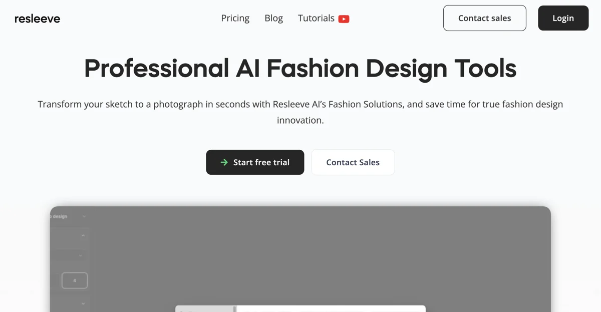 Resleeve: Revolutionizing Fashion Design with AI Technology