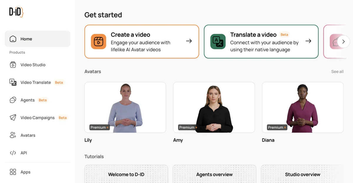 D-ID: Create Engaging AI Avatar Videos Effortlessly