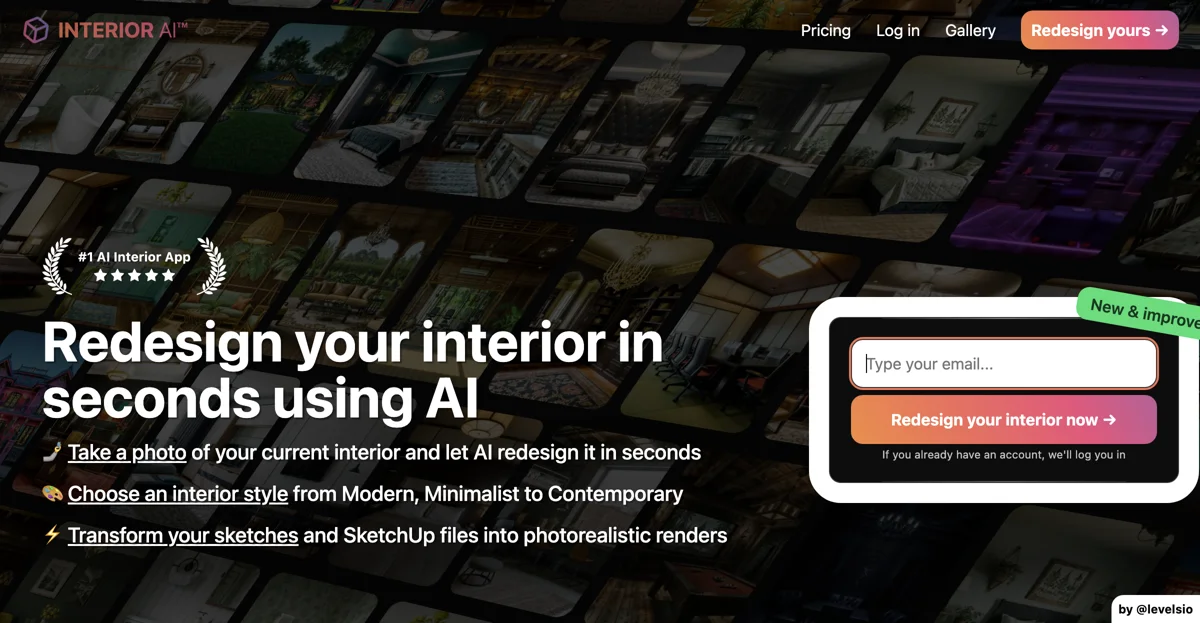 Interior AI™ | The Ultimate AI Interior Designer & Virtual Staging Tool