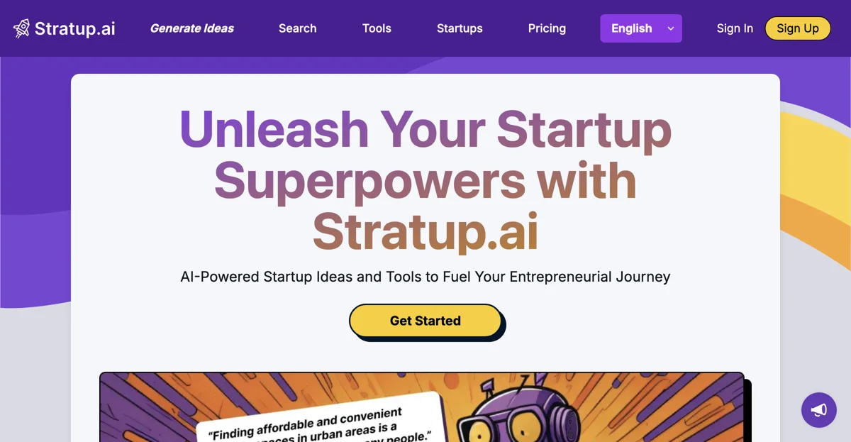 Stratup.ai: Your AI-Powered Startup Idea Generator