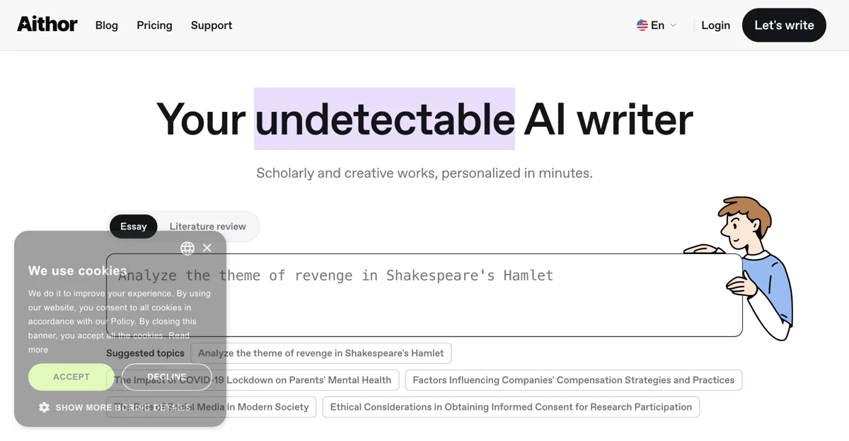 Aithor: The Ultimate AI Essay Writer for Students