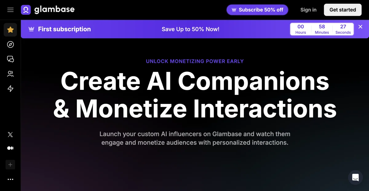 Glambase: Create and Monetize Your Own AI Influencers