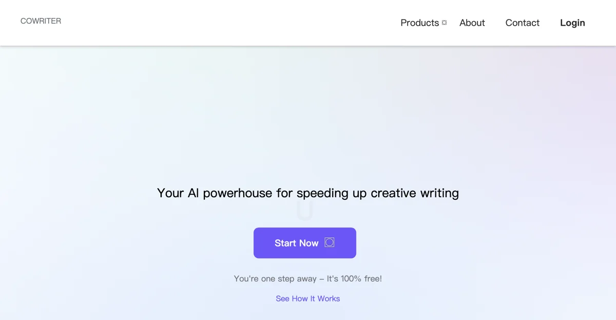 CoWriter: Speed Up Your Creative Writing with AI Assistance