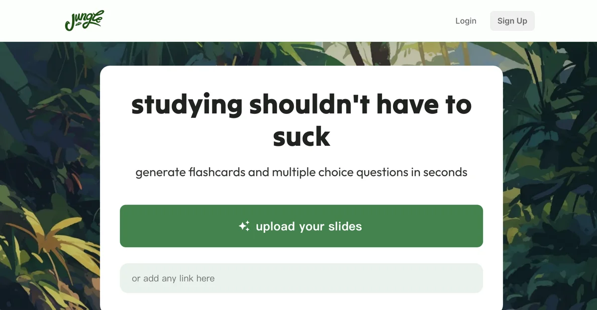 Jungle: Create Flashcards in Seconds, Not Hours