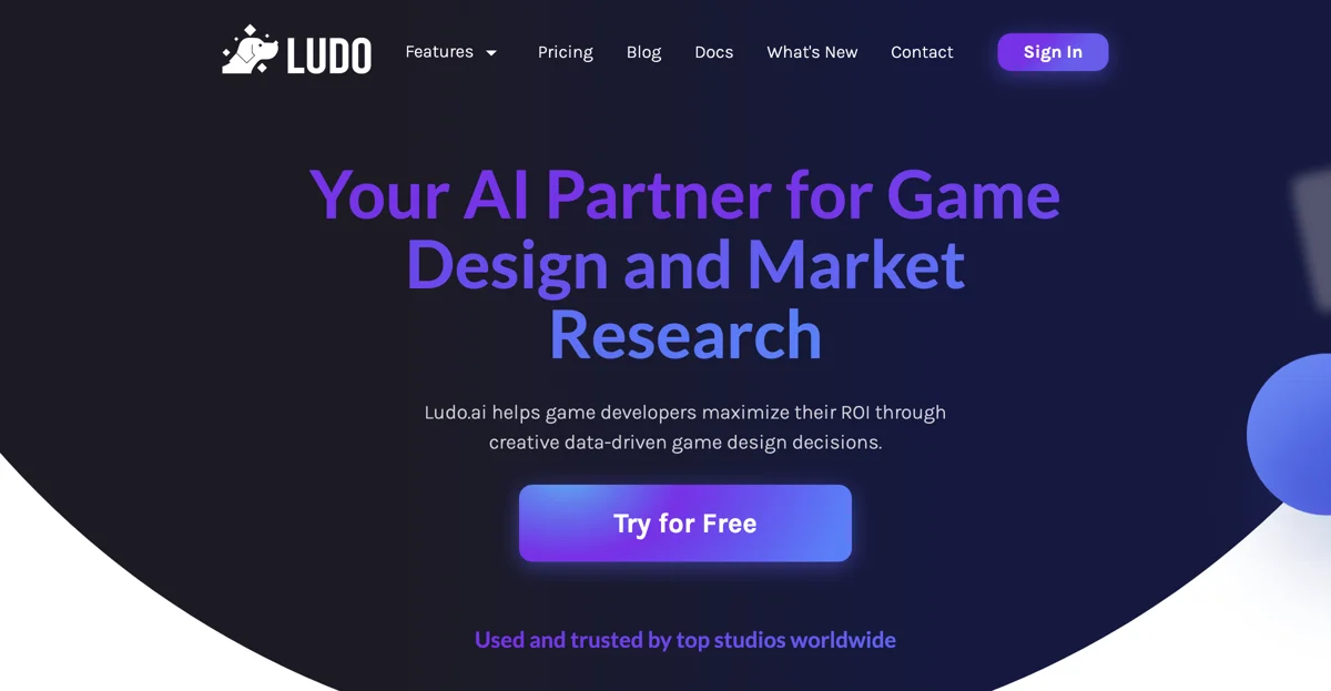 Create Hit Games with the Power of AI: Ludo.ai