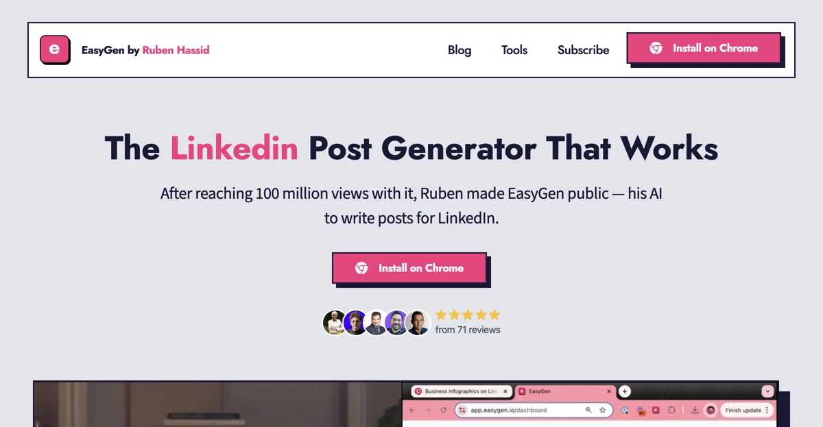 EasyGen: The AI Tool Revolutionizing LinkedIn Post Creation