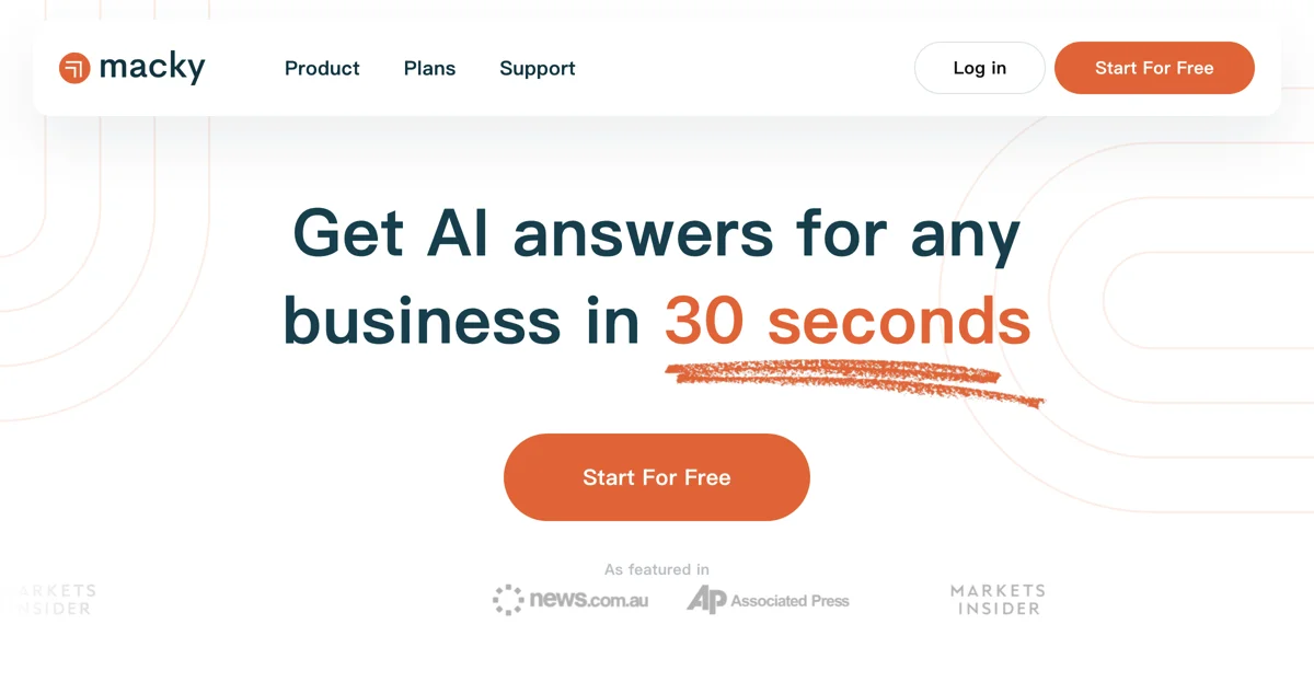 Macky: Your AI-Powered Business Consultant