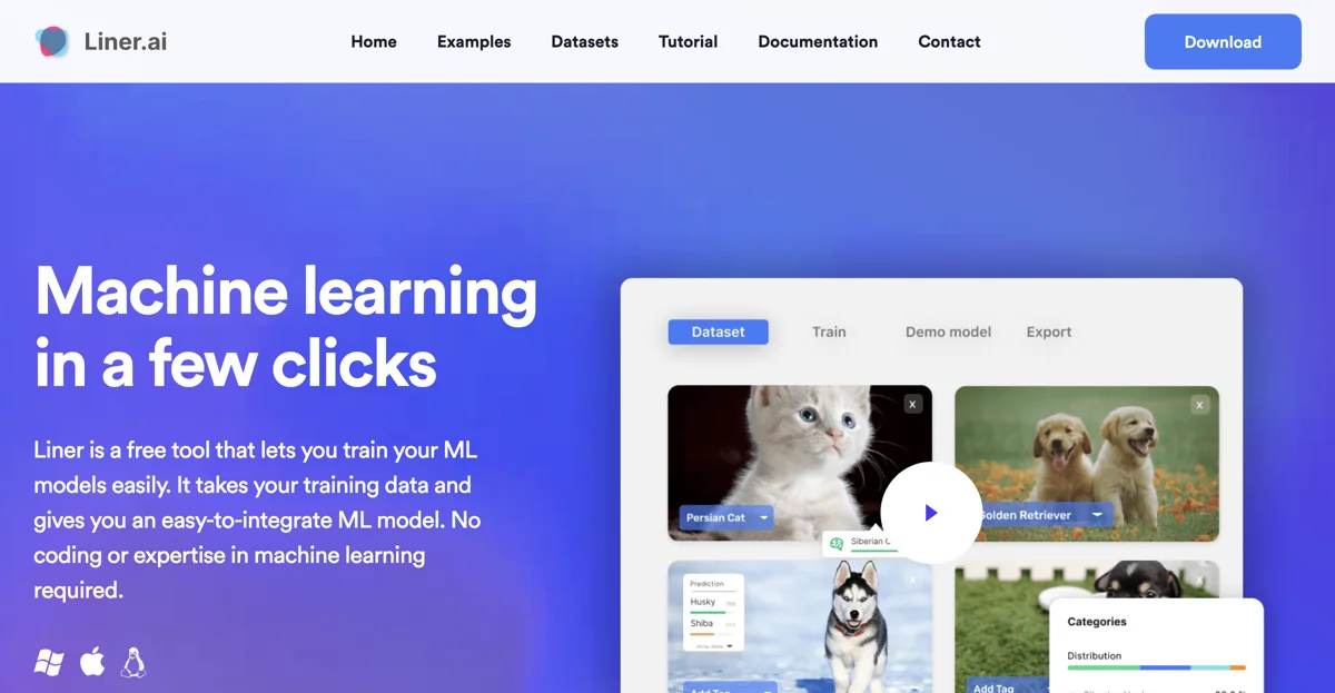 Liner: Train ML Models Without Coding - Free Tool