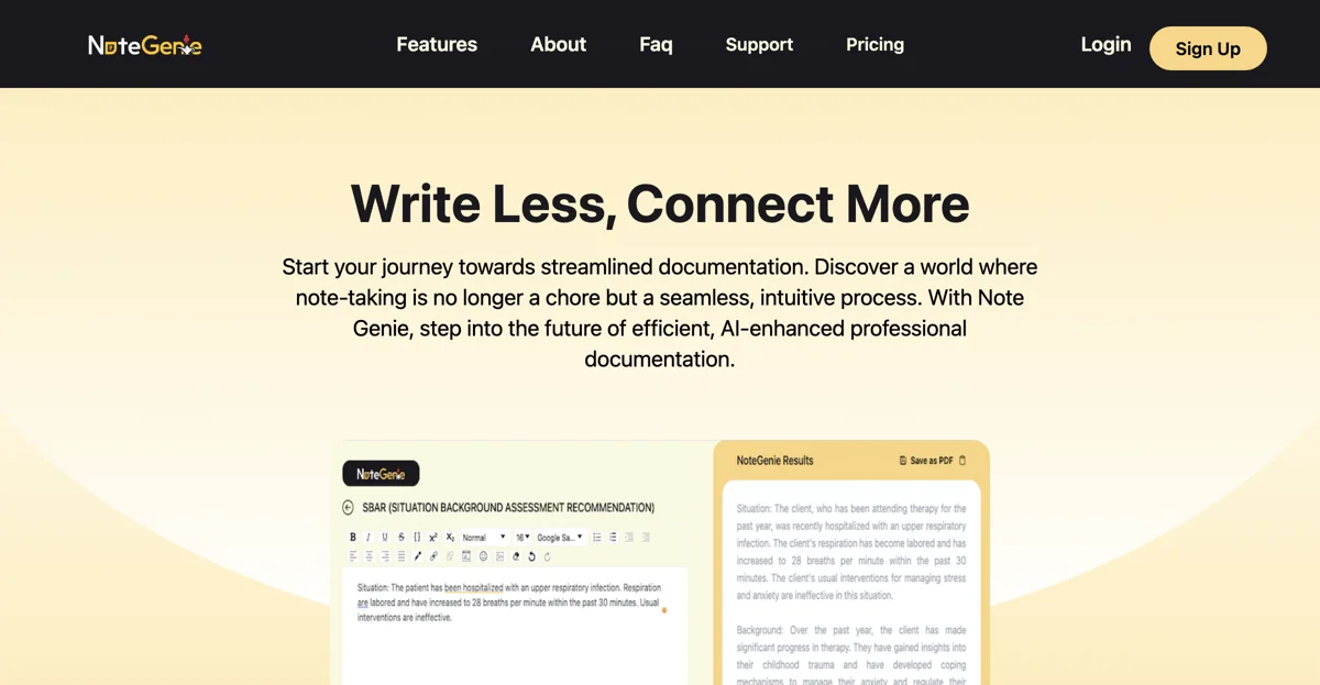 Note Genie: Write Less, Connect More with AI-Powered Note-Taking