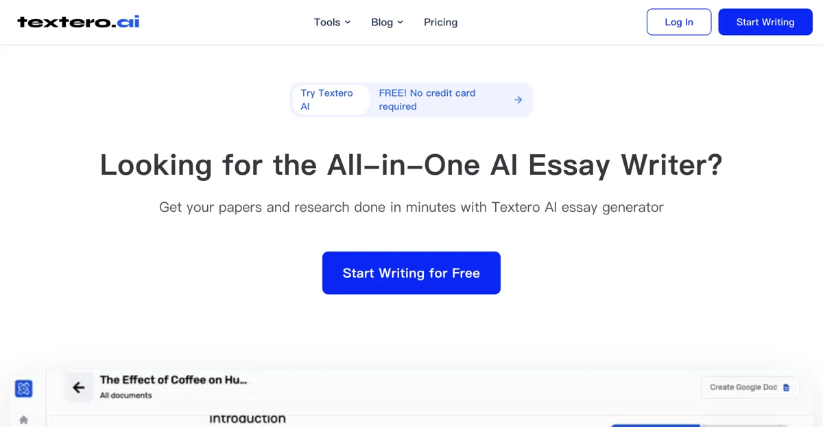 Textero AI: The Ultimate Essay Writing Assistant