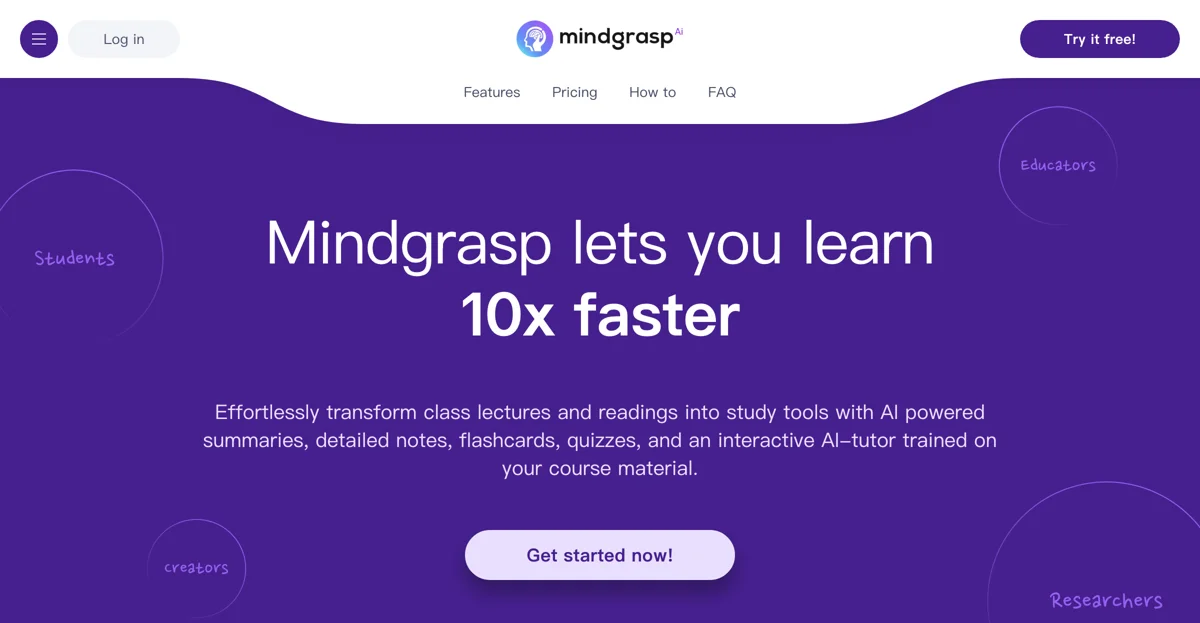 Mindgrasp: Transform Your Learning Experience with AI