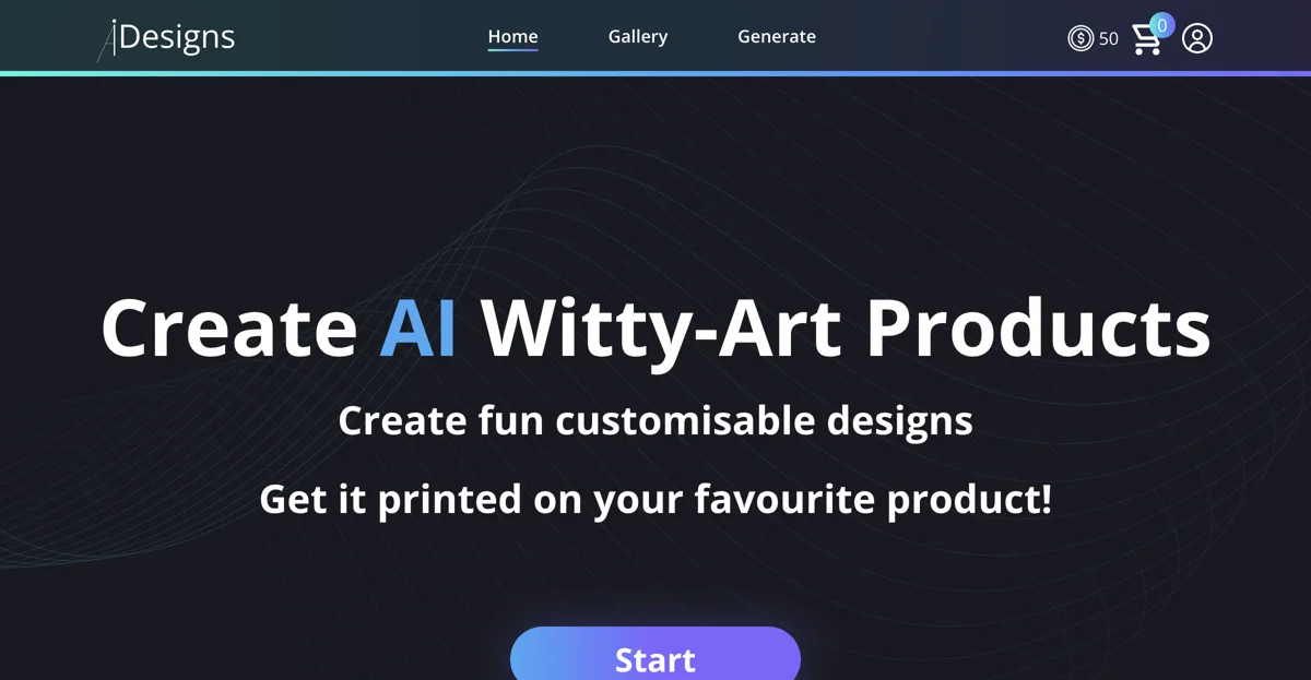 Create Unique Custom Designs with AI Witty-Art Products