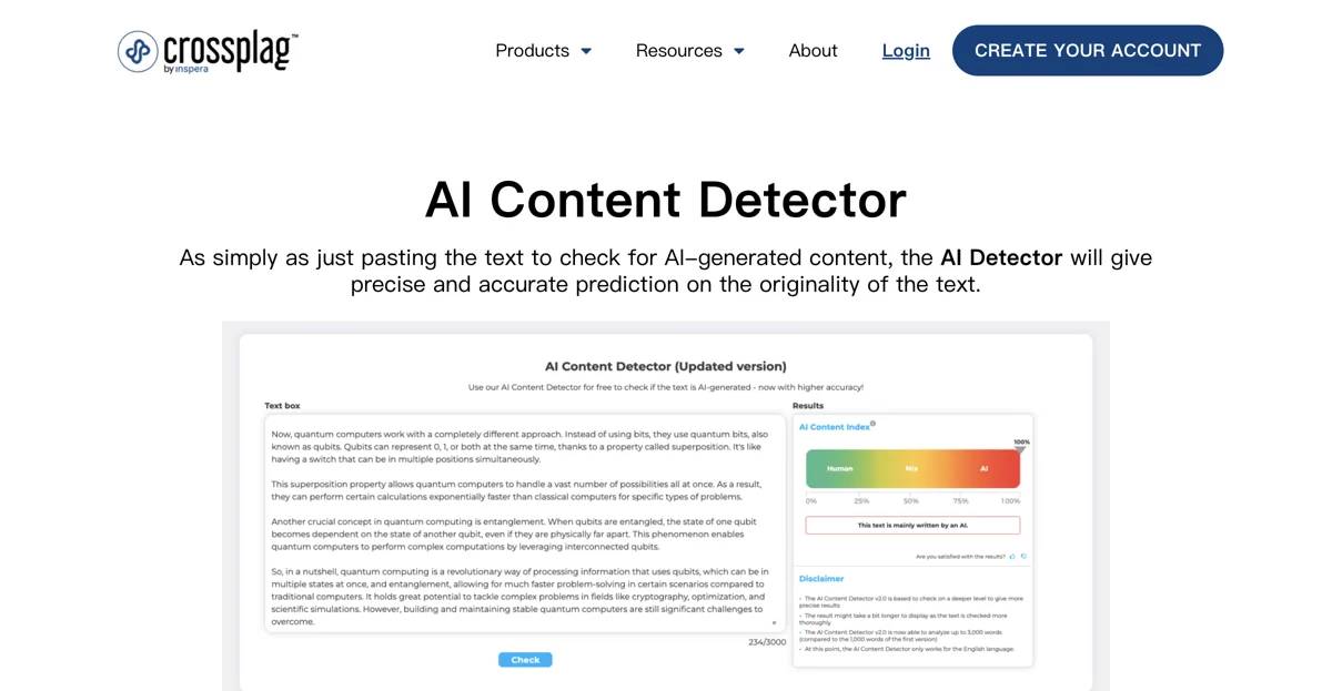 AI Content Detector - Xác định nguồn gốc văn bản và đảm bảo tính xác thực