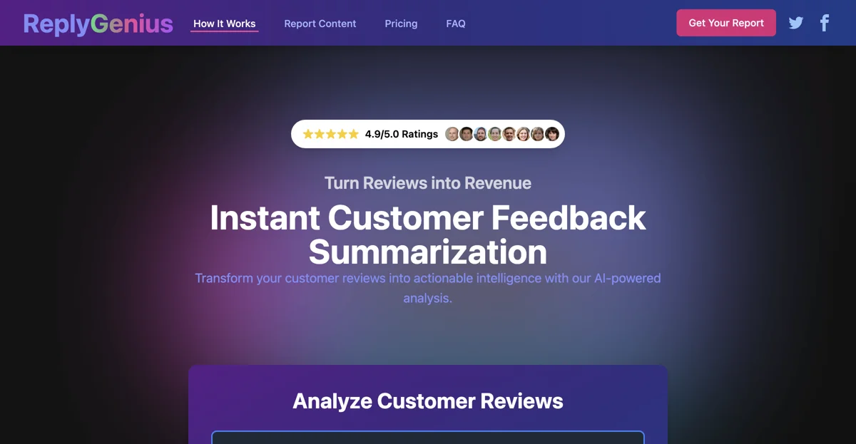 Unlock Actionable Insights with ReplyGenius Review Analysis