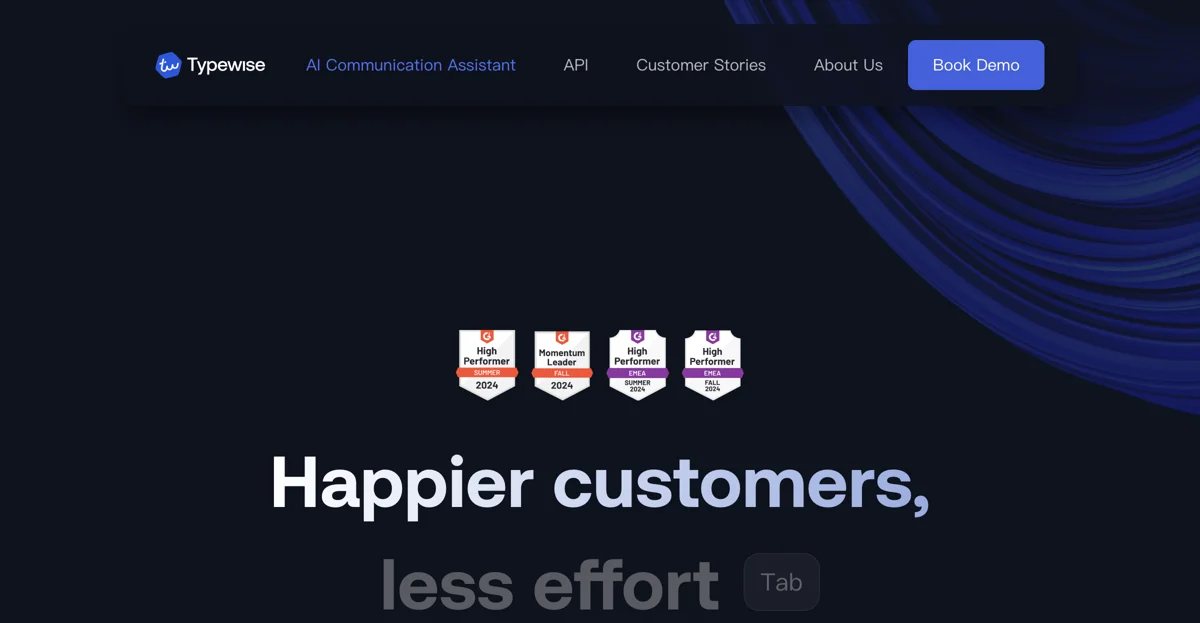 Typewise: AI Communication Assistant for Customer Service Excellence