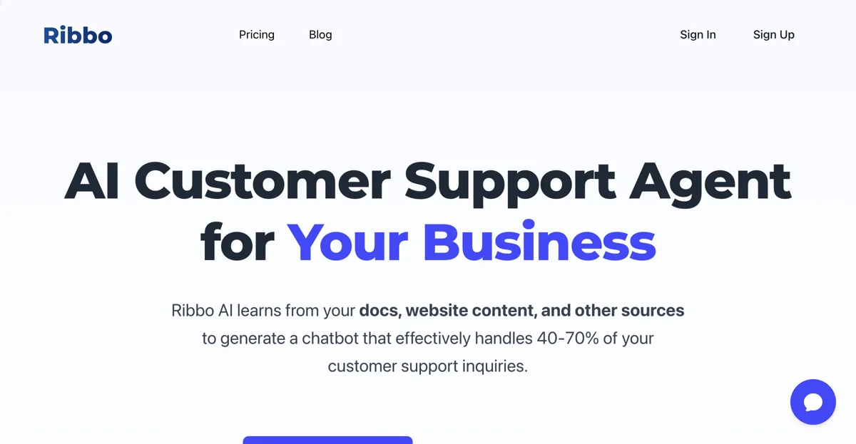 Ribbo - AI Customer Support Agent for Your Business