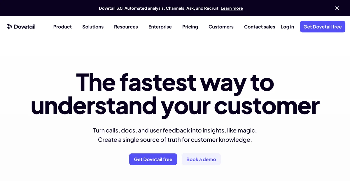 Unlock Customer Insights with Dovetail's AI-Powered Platform