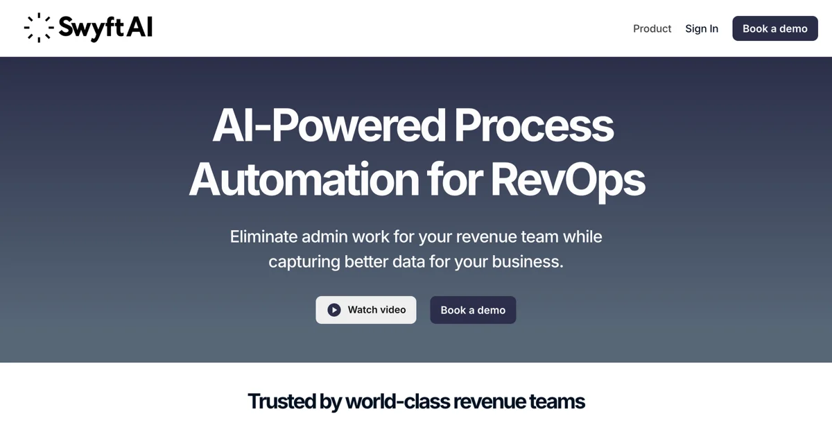 Swyft AI: Streamline RevOps with AI-Powered Automation