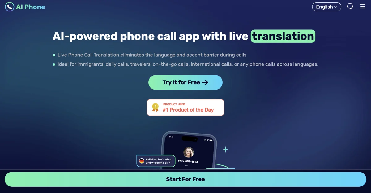 AI Phone: AI-Powered Live Call Translation App