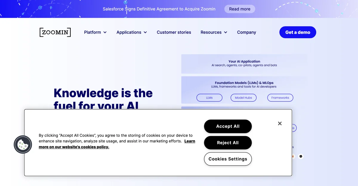 Zoomin: Elevate Your AI Applications with Unified Knowledge