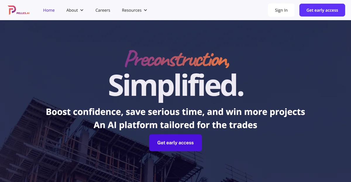 Pelles.ai: Revolutionizing Preconstruction with AI Tools