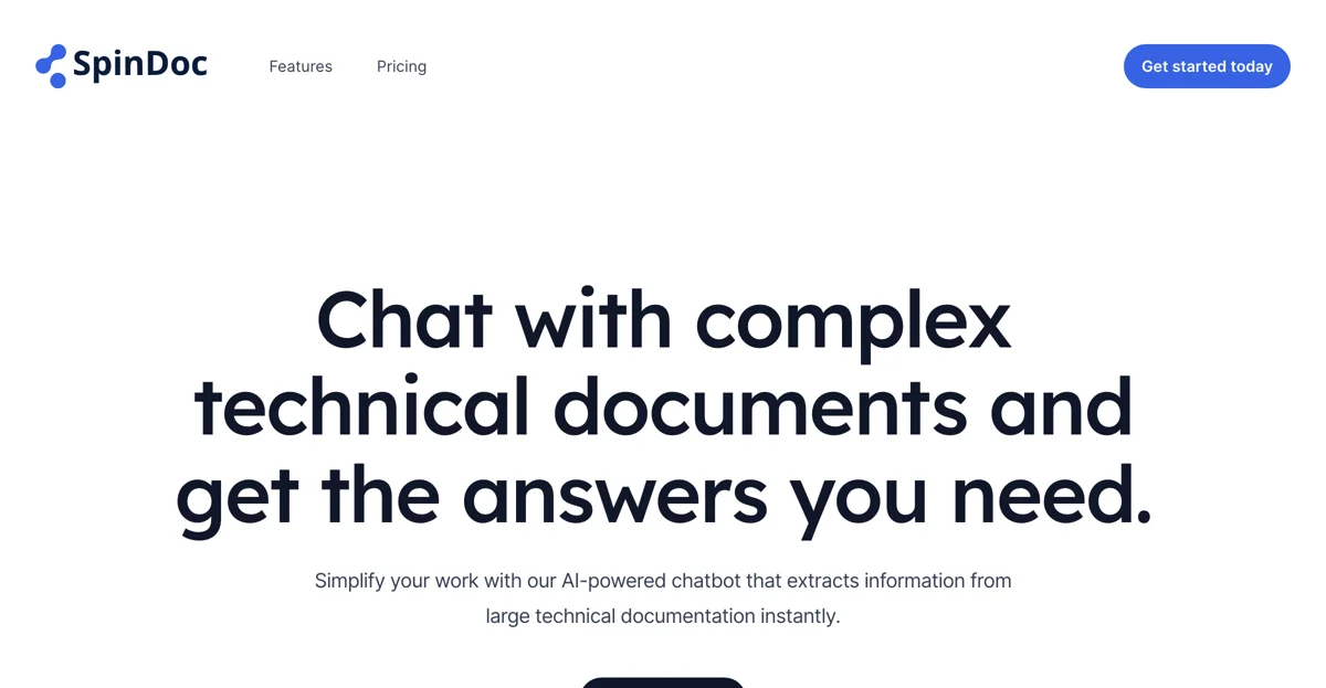 SpinDoc: AI Chatbot for Technical Documentation Simplification