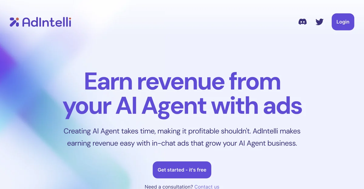 Monetize Your AI Agent with AdIntelli's In-Chat Ads