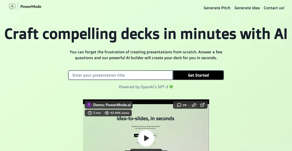 PowerMode: Create Stunning Presentations in Seconds