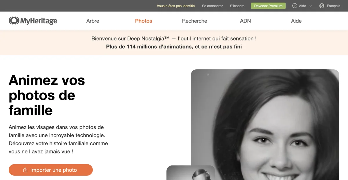 MyHeritage Deep Nostalgia™: Biến Ảnh Gia Đình Thành Phim Hoạt Hình Bằng Công Nghệ AI