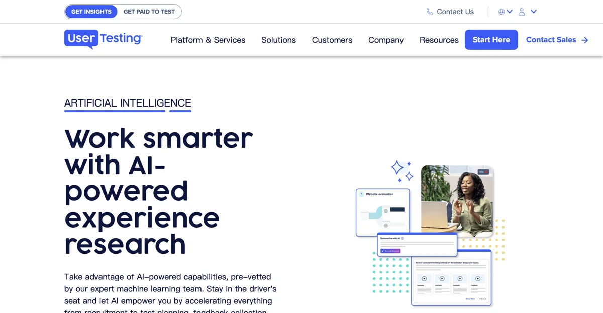 UserTesting AI: Transforming User Experience Research with AI