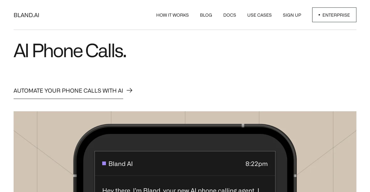 Bland AI: Revolutionizing Phone Call Automation for Enterprises