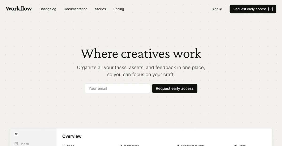 Workflow: Simplifying Creative Project Management