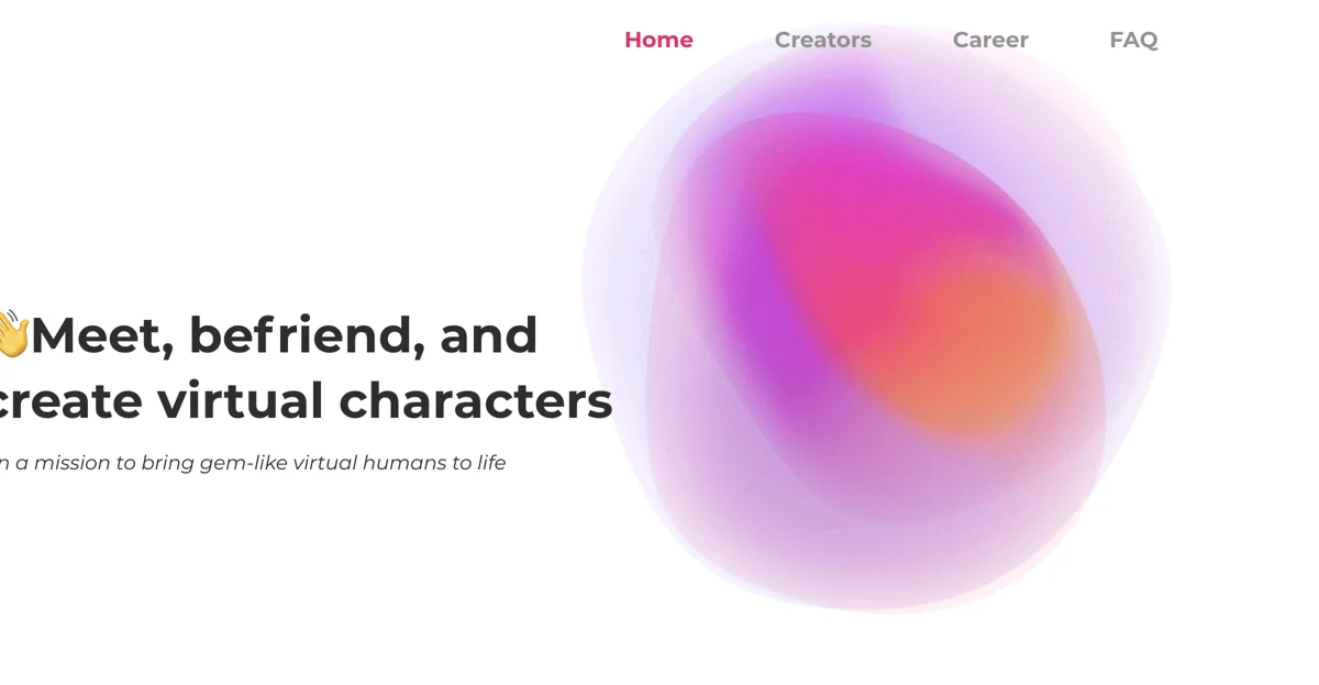 Gemsouls: Create and Connect with Virtual Characters