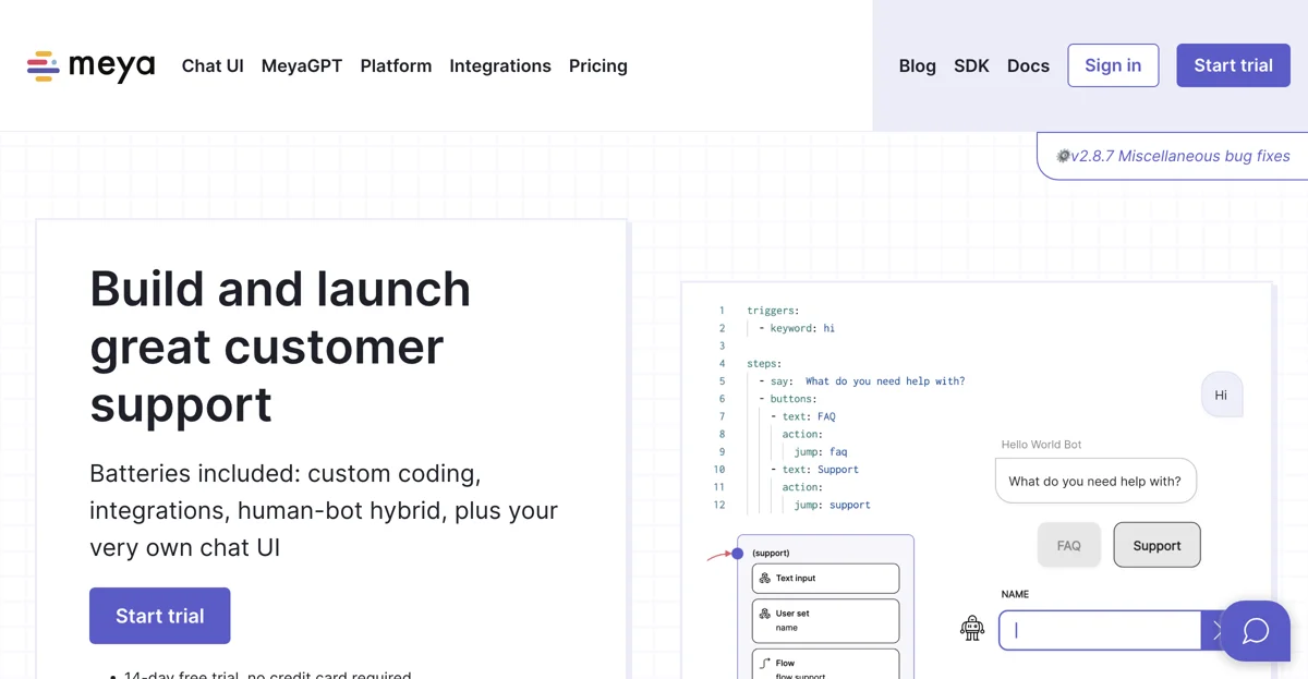 Meya: The Ultimate Chatbot Platform for Customer Support