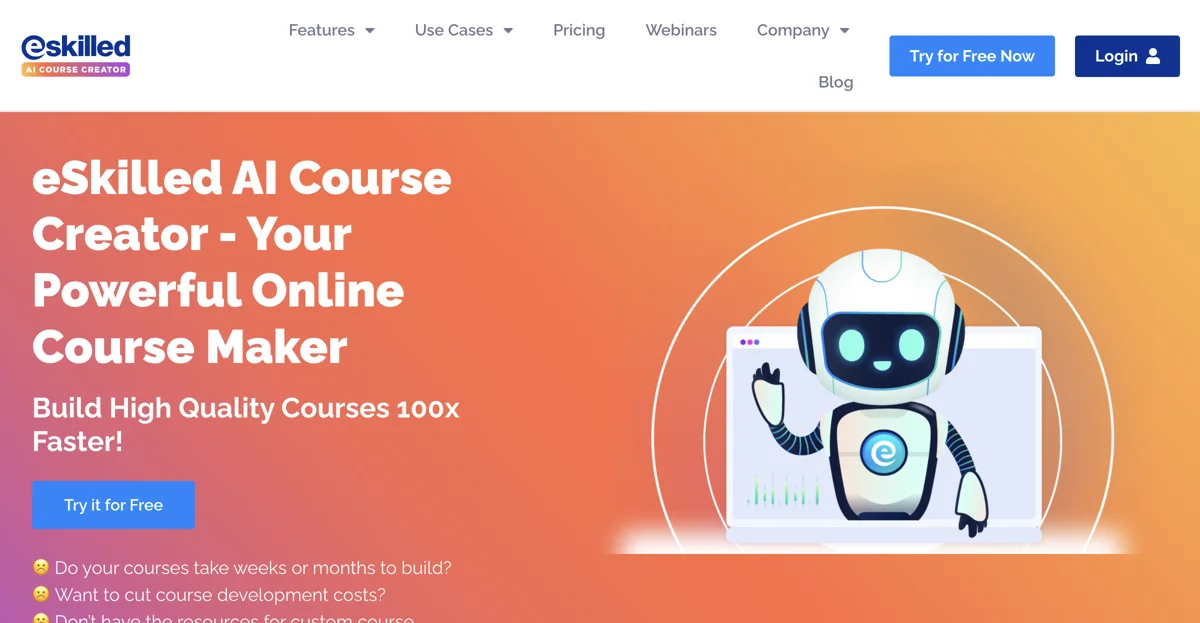 eSkilled AI Course Creator: Build Courses 100x Faster!