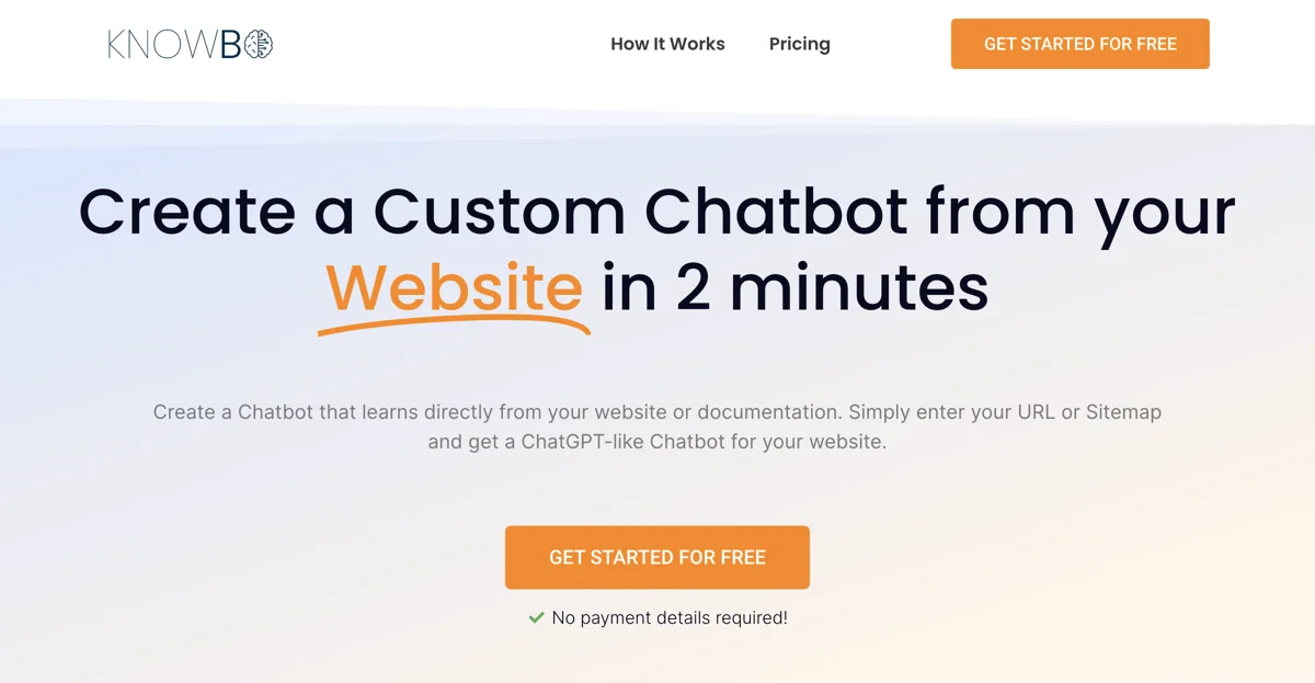 Knowbo: Create Your Custom Chatbot in 2 Minutes