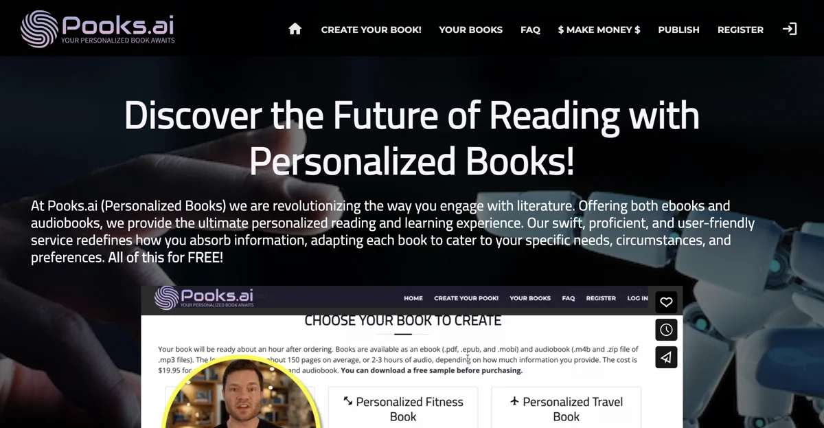 Pooks.ai - Create Your Personalized Book for Free!