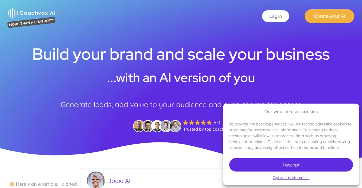 Coachvox AI: Create Your AI Clone for Business Growth