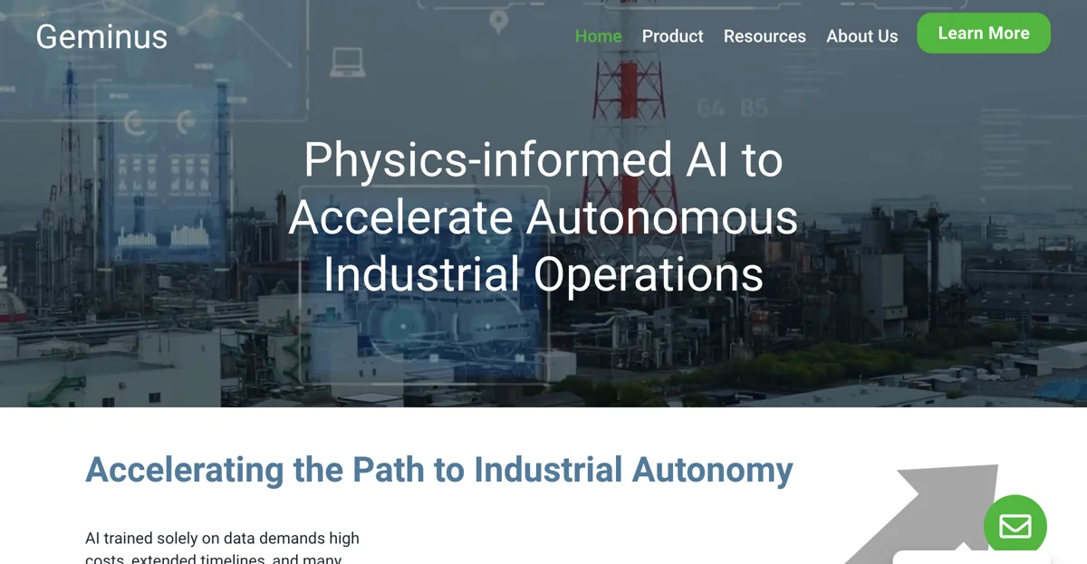 Revolutionizing Industrial Operations with Physics-informed AI - Geminus