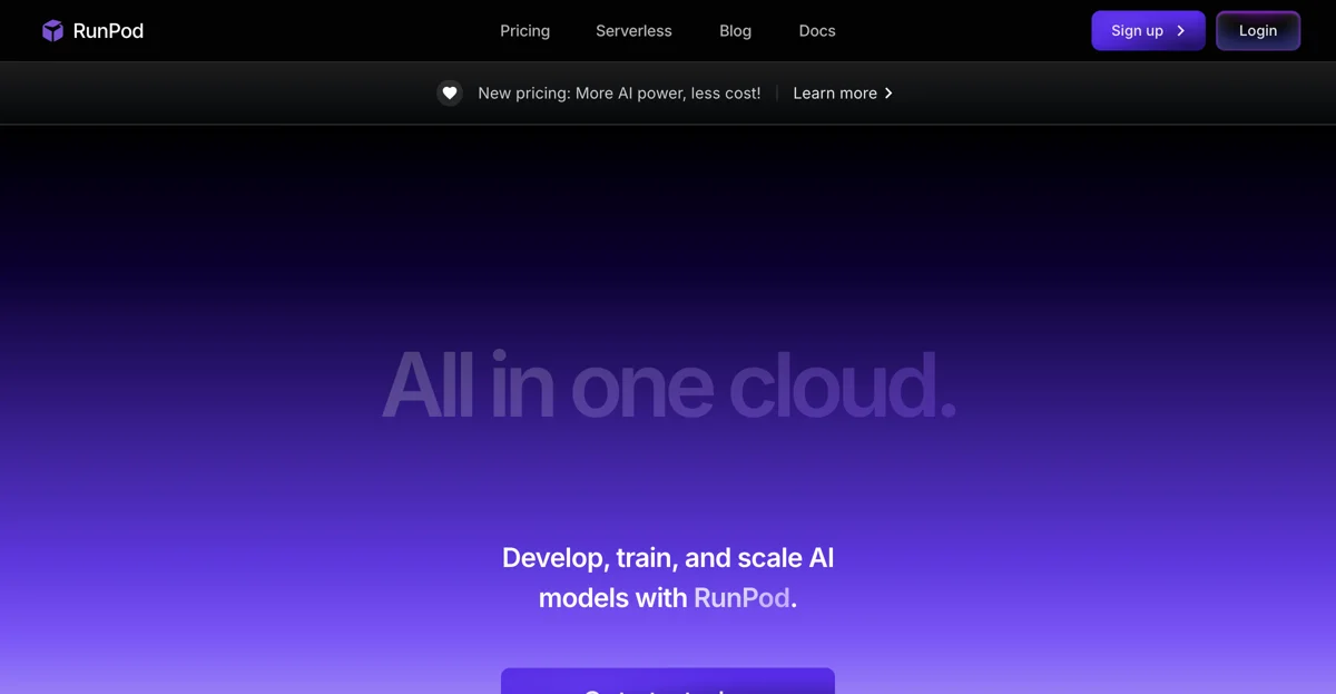 RunPod: The Ultimate Cloud Solution for AI Development