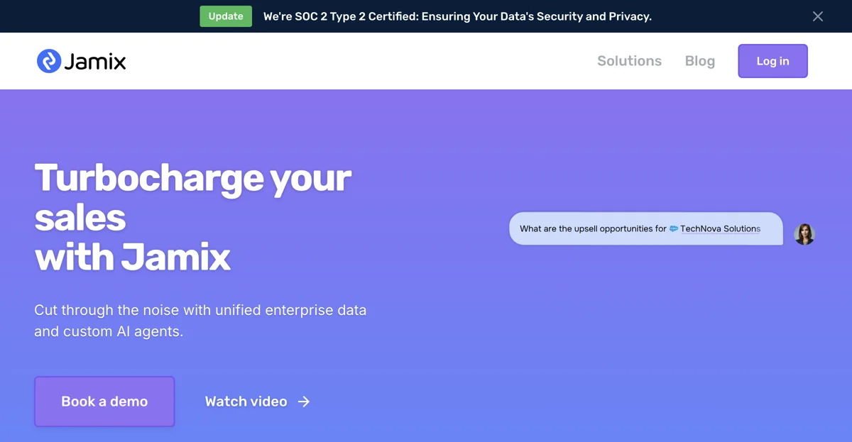 Jamix: Secure Your Data and Boost Sales with AI