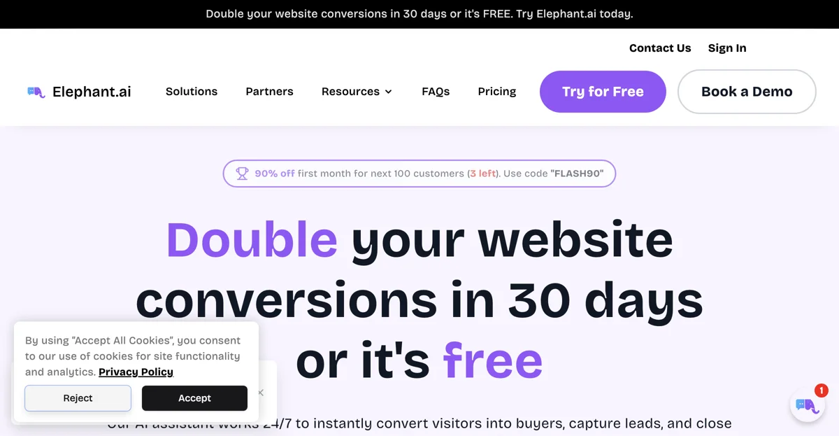 Boost Your Website Conversions with Elephant.ai