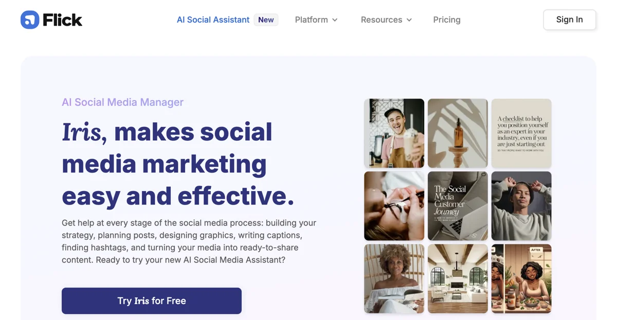 Iris: Your AI Social Media Marketing Assistant