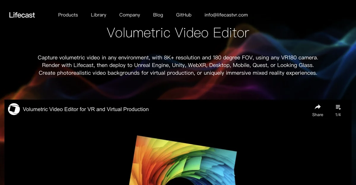 Lifecast: The Ultimate Volumetric Video Editor