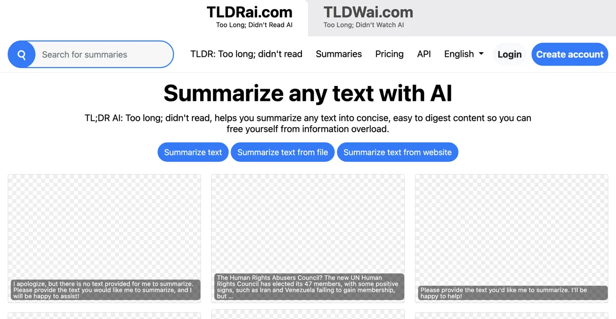 TLDWai: Your AI Video Summarizer for Quick Insights