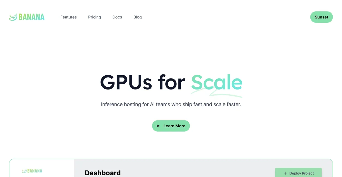 Banana: Scalable GPU Hosting for AI Teams