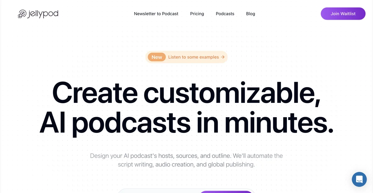 Jellypod - Create AI Podcasts Effortlessly