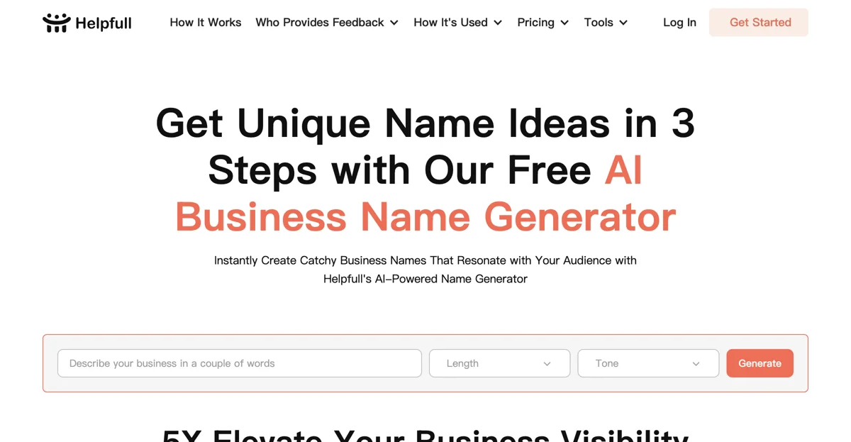 Helpfull AI Business Name Generator: Elevate Your Brand