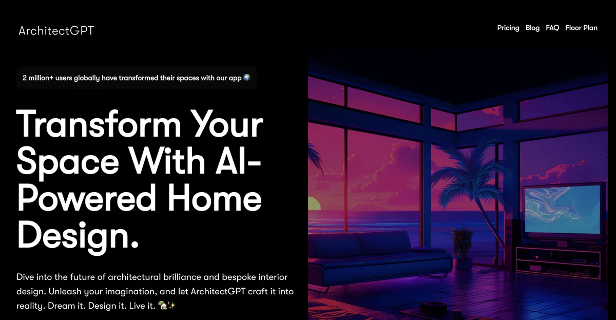 Revolutionize Your Space with AI: ArchitectGPT – The Future of Home and Interior Design