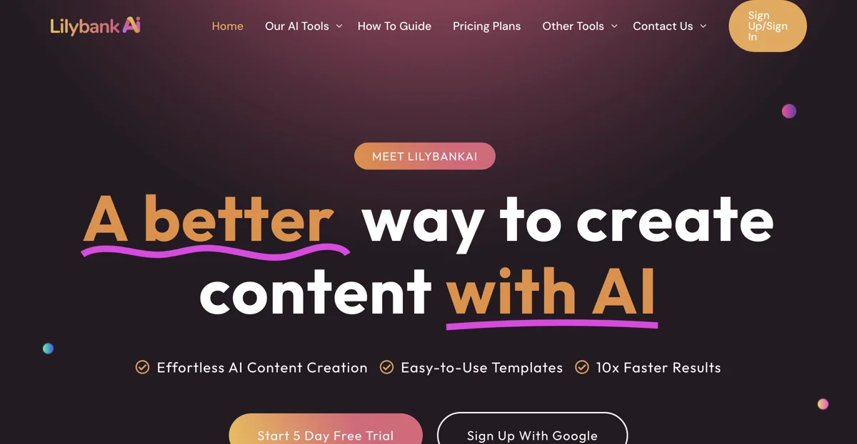 Lilybank AI: The Best AI Tool for Content Creation in the UK